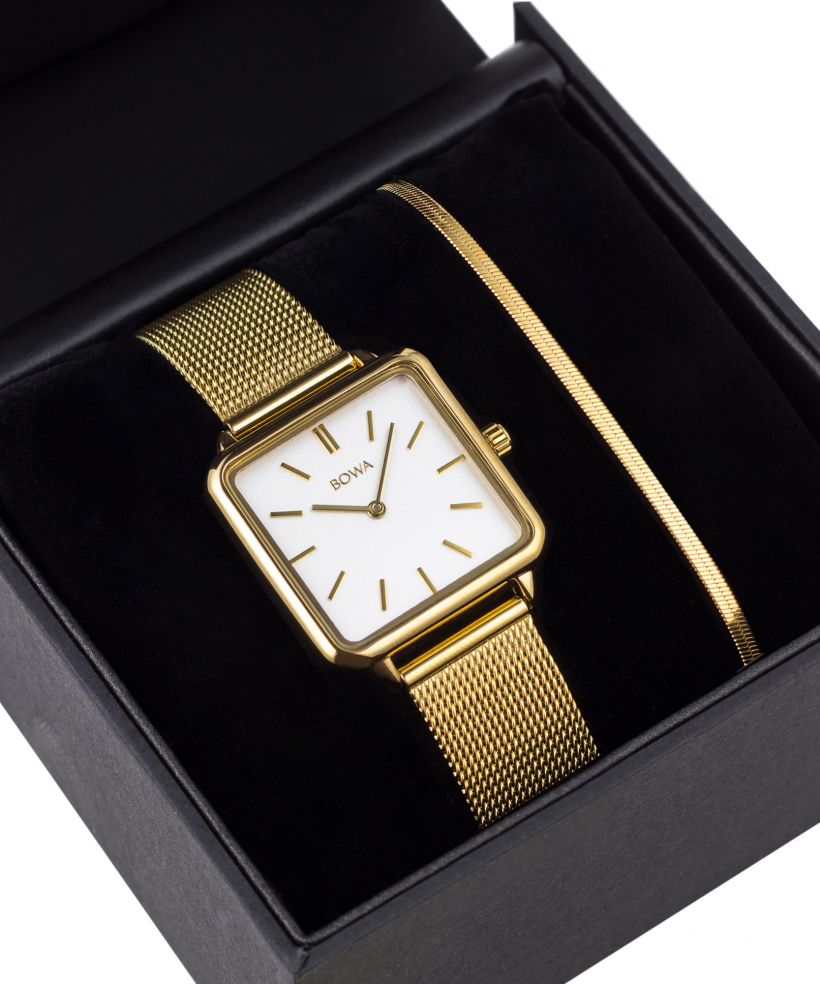 Часовник Дамски BOWA Vienna White Gold Mesh 29 Gift Set
