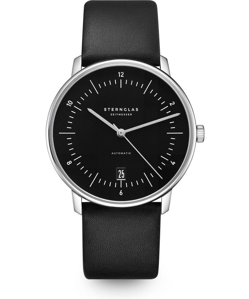 Часовник Мъжки Sternglas Naos Piano Black Automatic