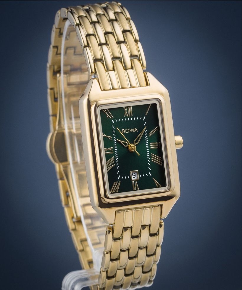 Часовник Дамски BOWA Barcelona Green Gold Steel 23