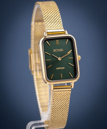 Часовник Дамски BOWA Dubai Green-Gold Mesh 20