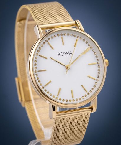 Часовник Дамски BOWA Rio White-Gold Mesh 38
