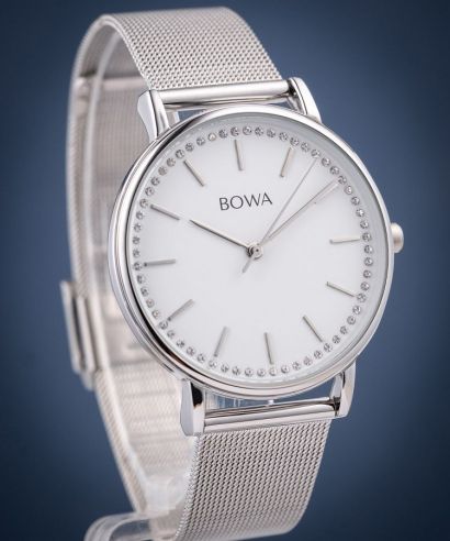 Часовник Дамски BOWA Rio White-Silver Mesh 38
