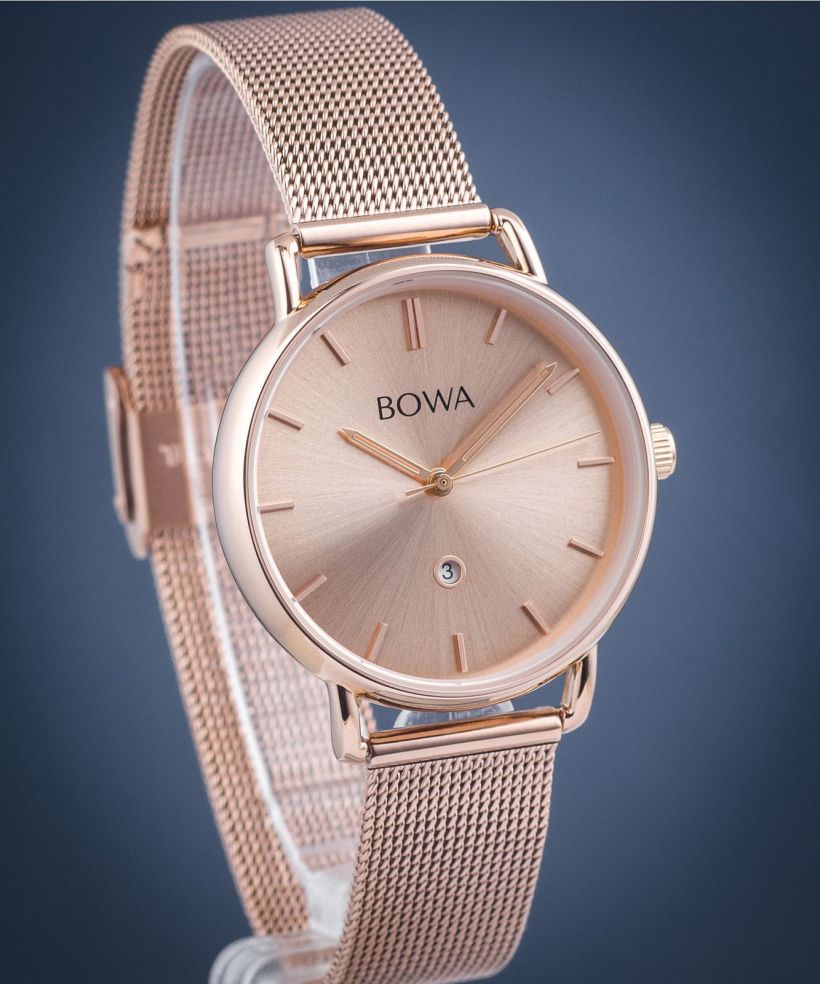 Часовник Дамски BOWA Milan Full Pink Gold Mesh 34