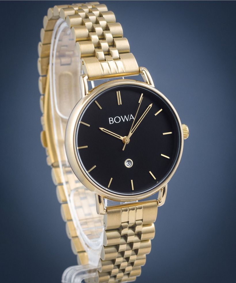Часовник Дамски BOWA Milan Black Gold Steel 34