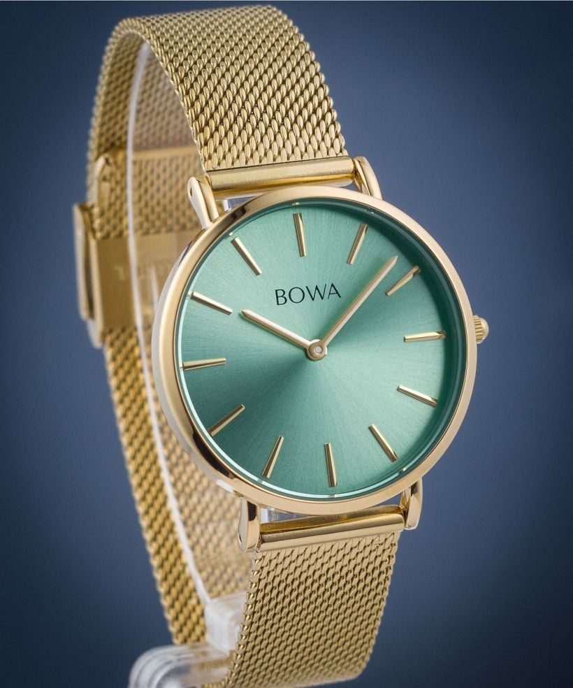 Часовник Дамски BOWA New York Petite Mint-Gold Mesh 34