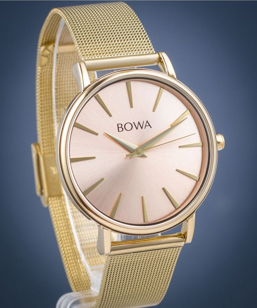 Часовник Дамски BOWA Praha Pink-Gold Mesh 38