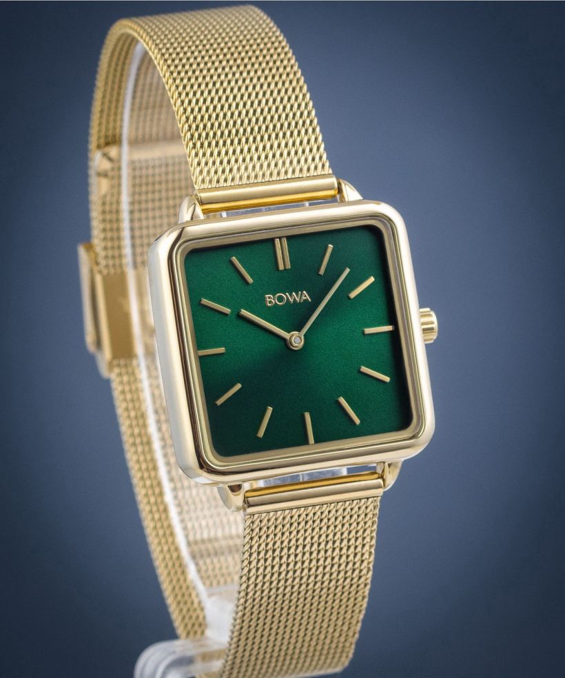 Часовник Дамски BOWA Vienna Green Gold Mesh 29