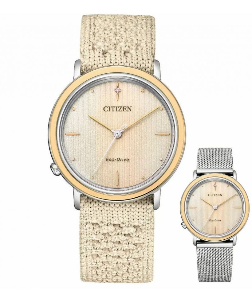 Часовник Дамски Citizen Sapphire Diamonds Solar Gift Set
