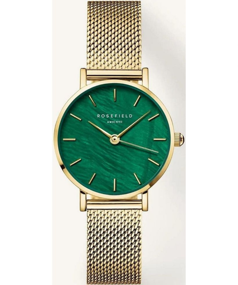 Часовник Дамски Rosefield Small Edit Emerald Mesh