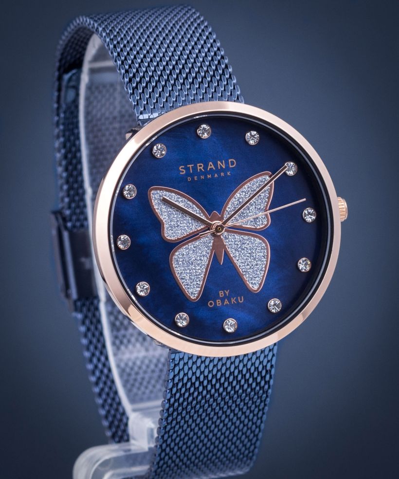 Часовник Дамски Strand by Obaku Butterfly