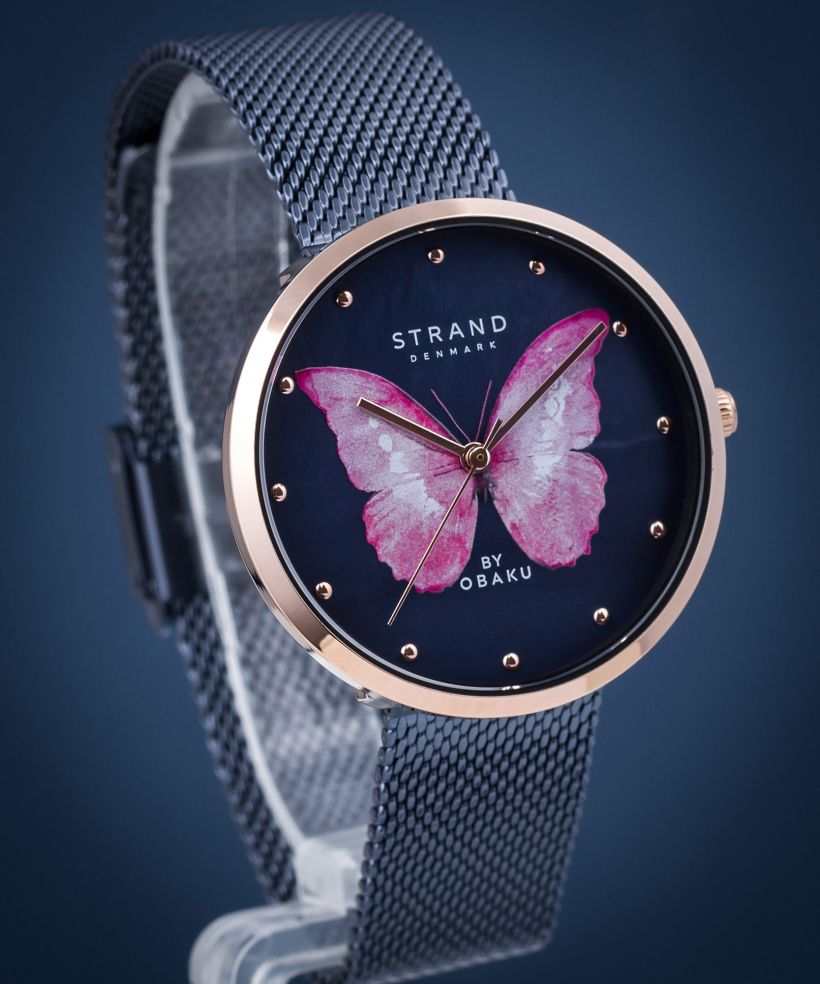 Часовник Дамски Strand by Obaku Butterfly