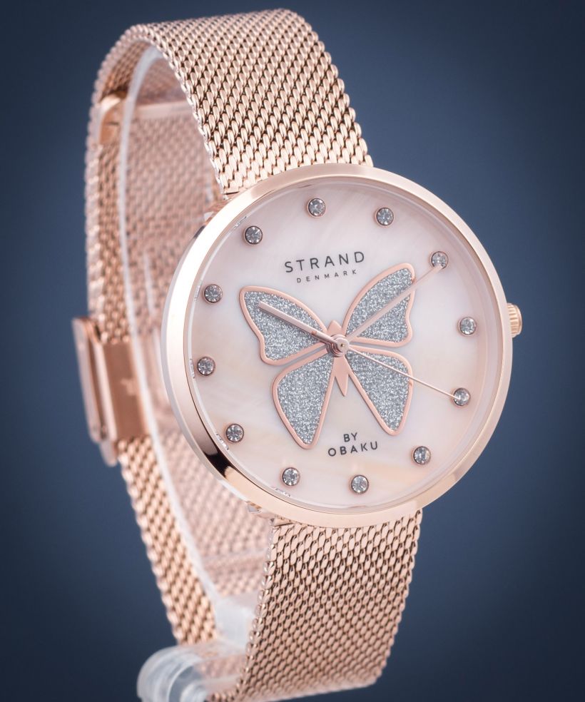 Часовник Дамски Strand by Obaku Butterfly