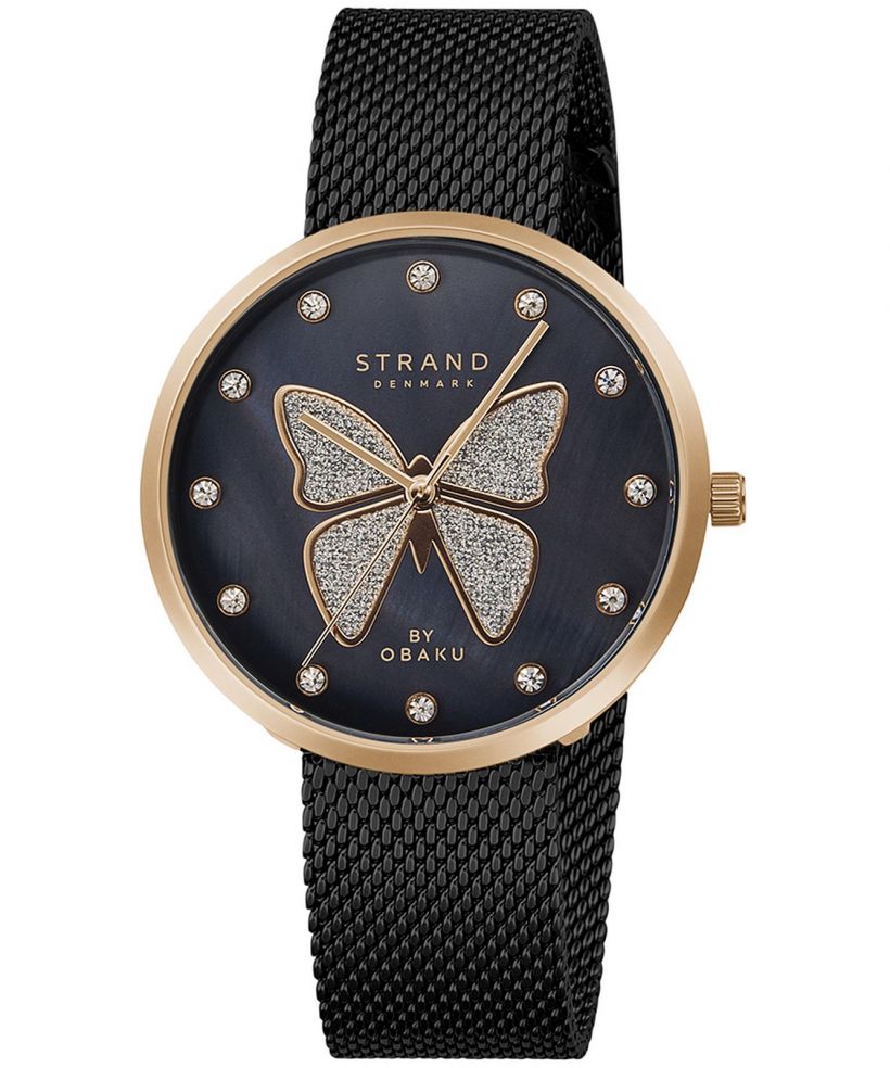 Часовник Дамски Strand by Obaku Butterfly