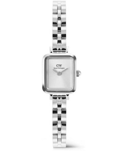 Часовник Дамски Daniel Wellington Quadro Mini Arch 3-link White Sunray Silver