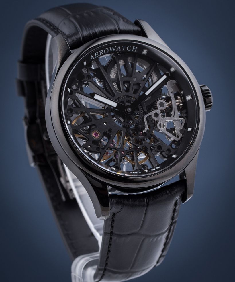 Часовник Мъжки Aerowatch Renaissance Skeleton Cobweb