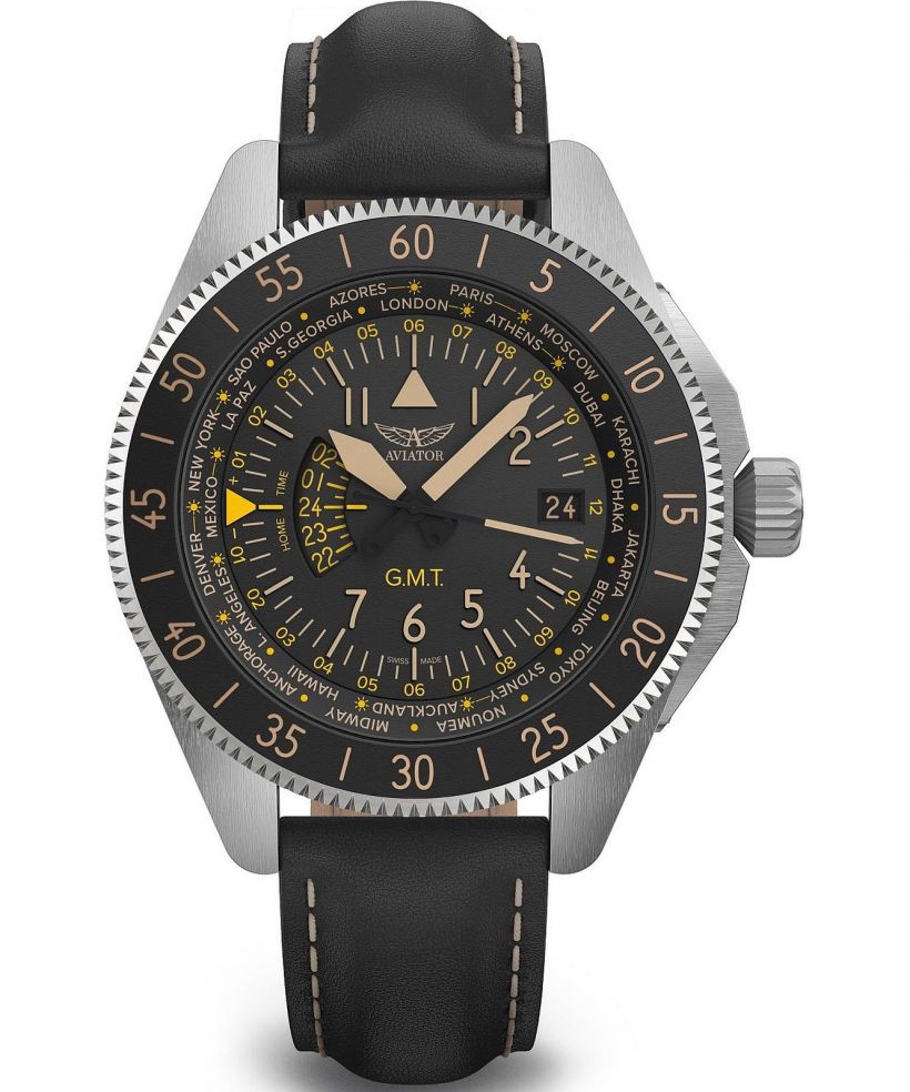 Часовник Мъжки Aviator Airacobra GMT