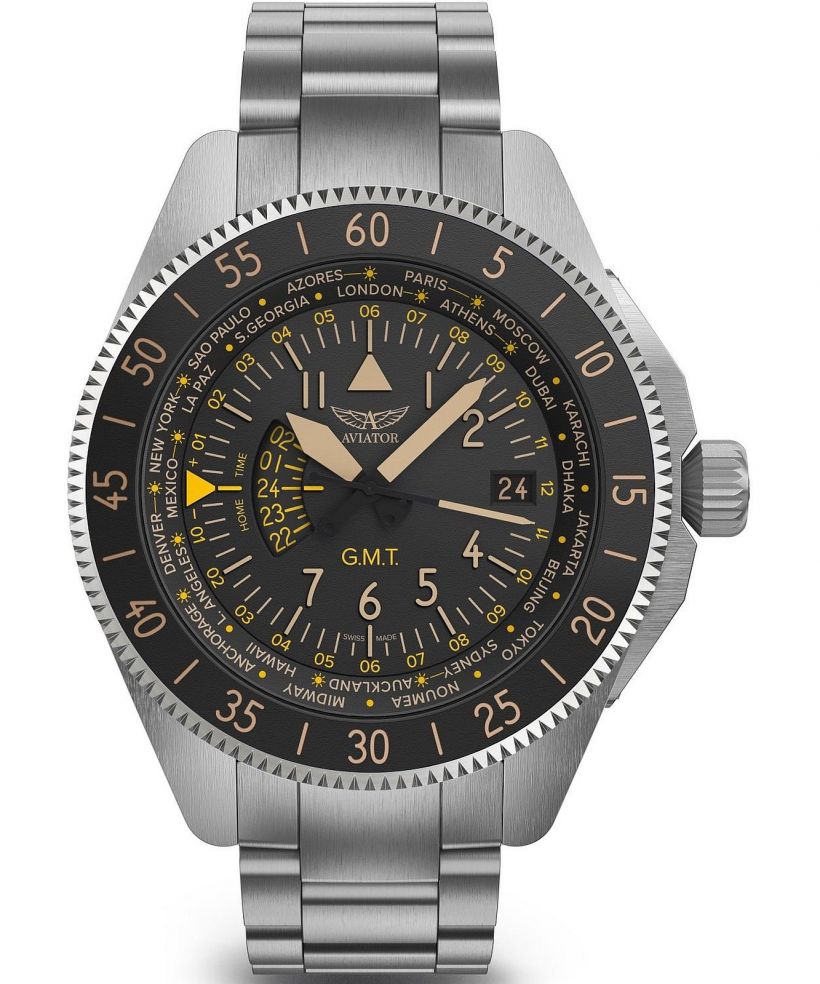 Часовник Мъжки Aviator Airacobra GMT