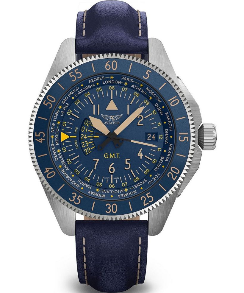 Часовник Мъжки Aviator Airacobra GMT