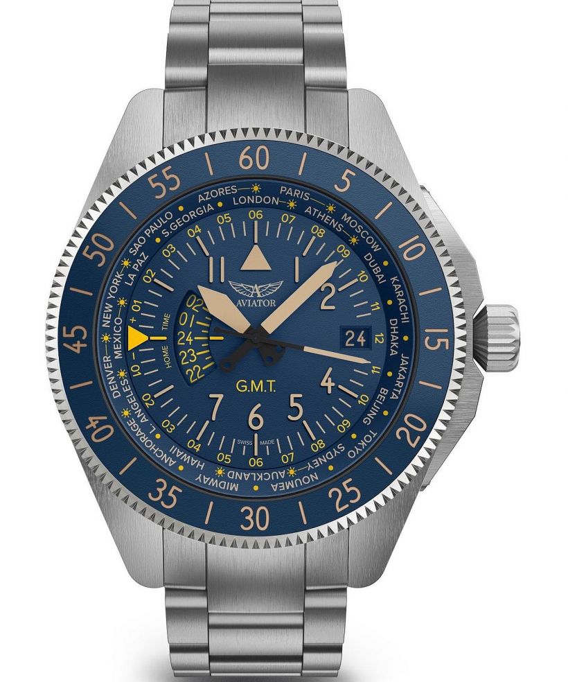 Часовник Мъжки Aviator Airacobra GMT