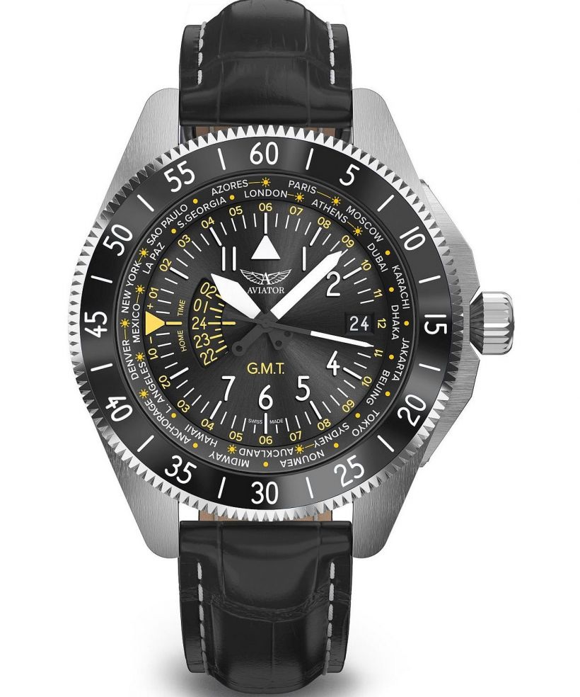 Часовник Мъжки Aviator Airacobra GMT