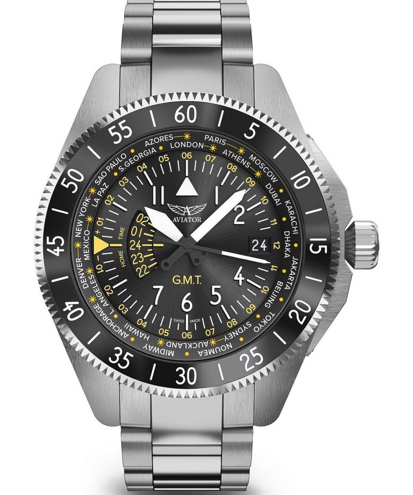 Часовник Мъжки Aviator Airacobra GMT