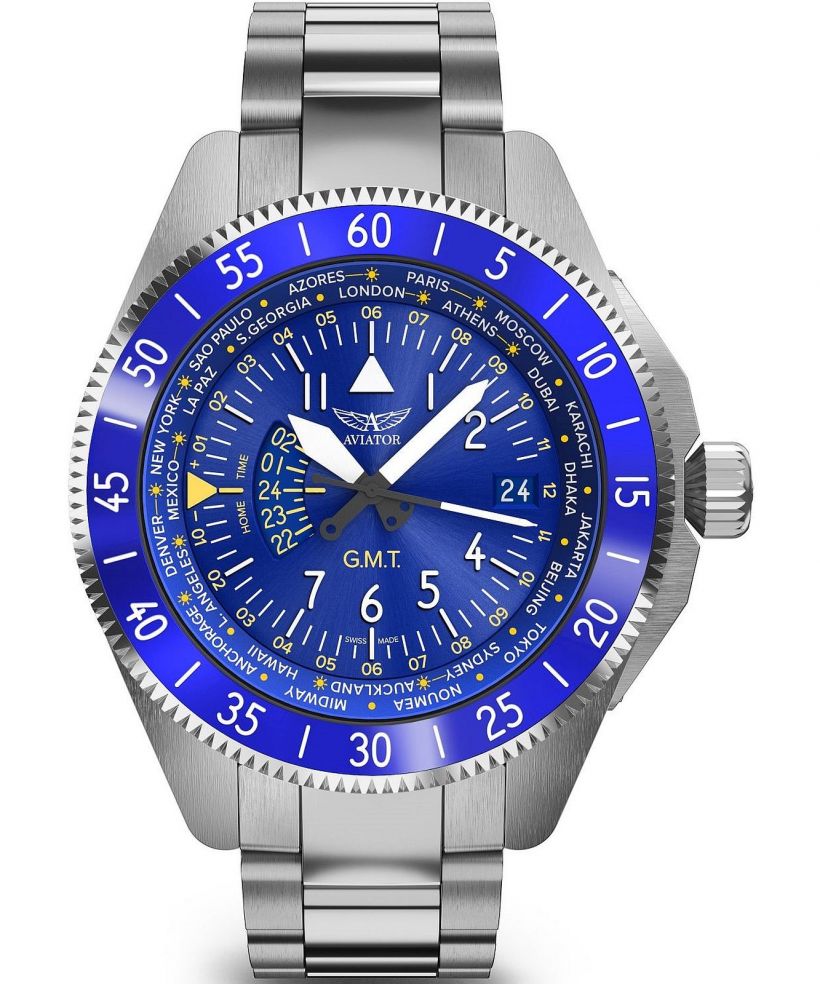 Часовник Мъжки Aviator Airacobra GMT
