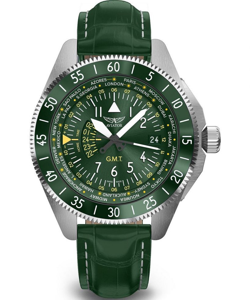 Часовник Мъжки Aviator Airacobra GMT