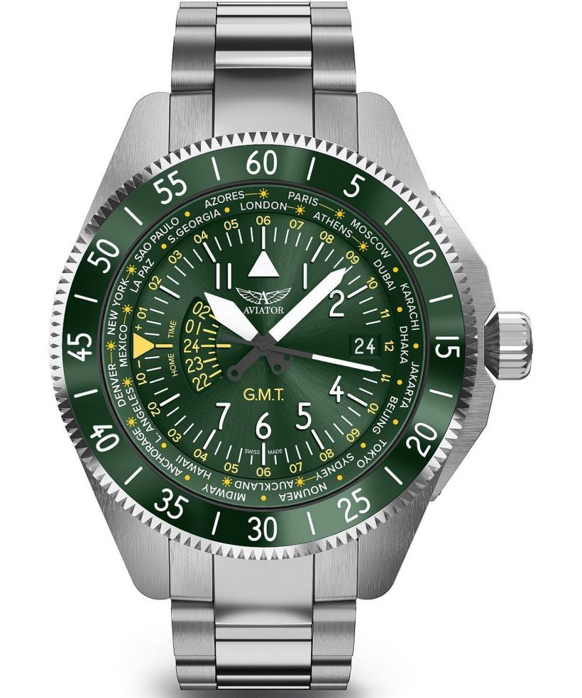 Часовник Мъжки Aviator Airacobra GMT