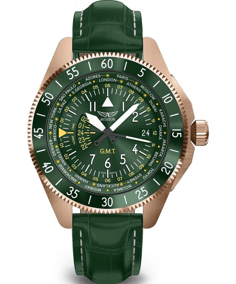 Часовник Мъжки Aviator Airacobra GMT