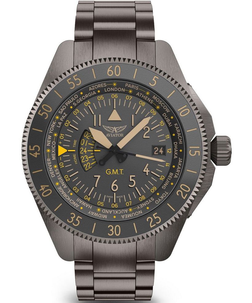 Часовник Мъжки Aviator Airacobra GMT