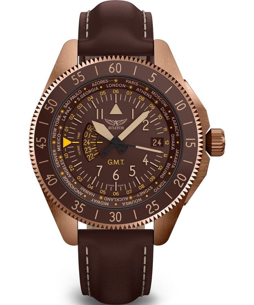Часовник Мъжки Aviator Airacobra GMT