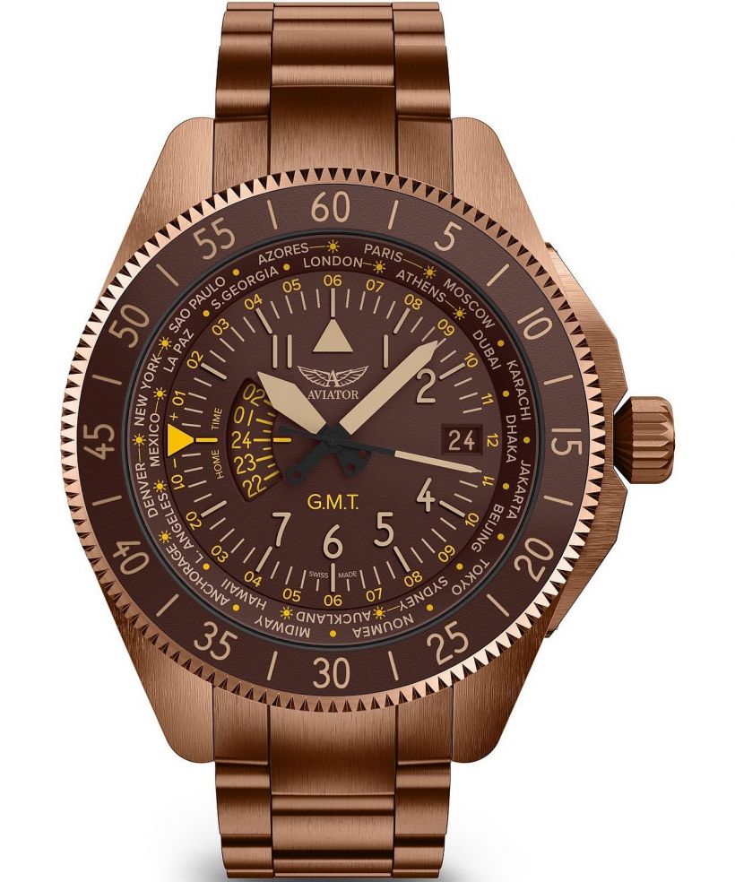 Часовник Мъжки Aviator Airacobra GMT