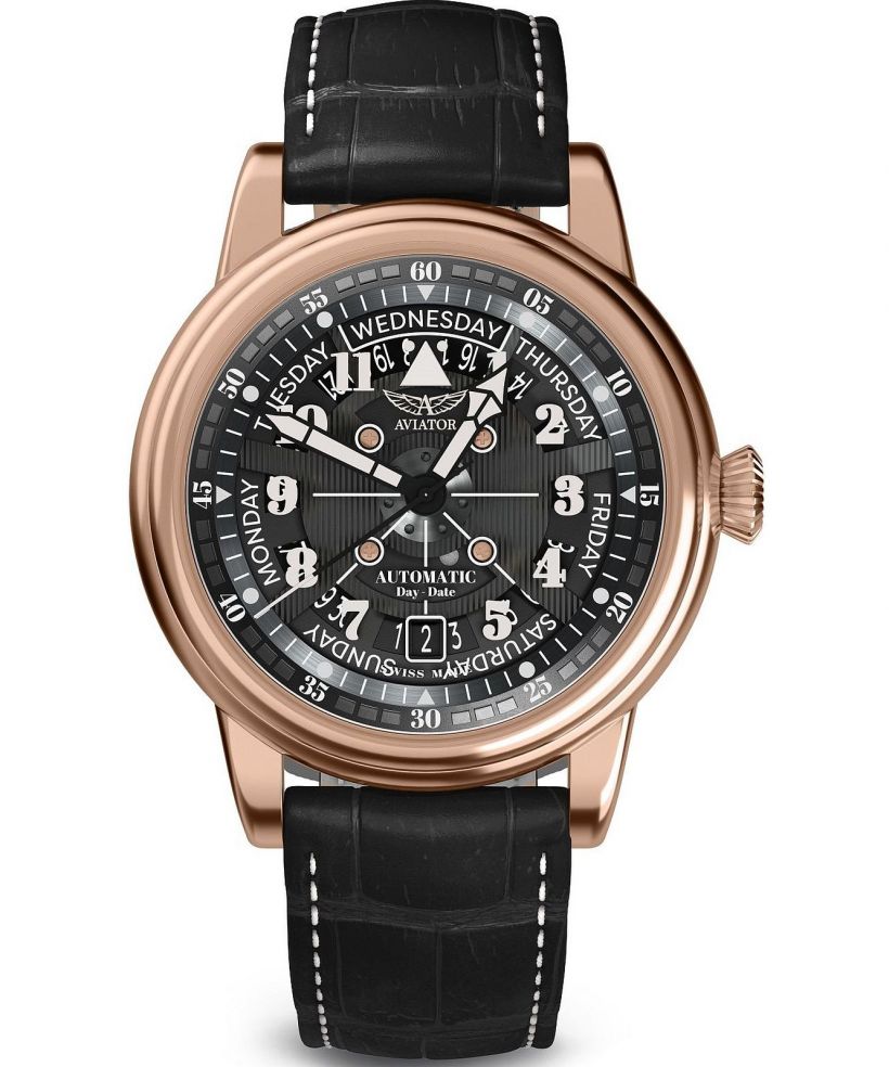 Часовник Мъжки Aviator Douglas Day-Date Meca 41