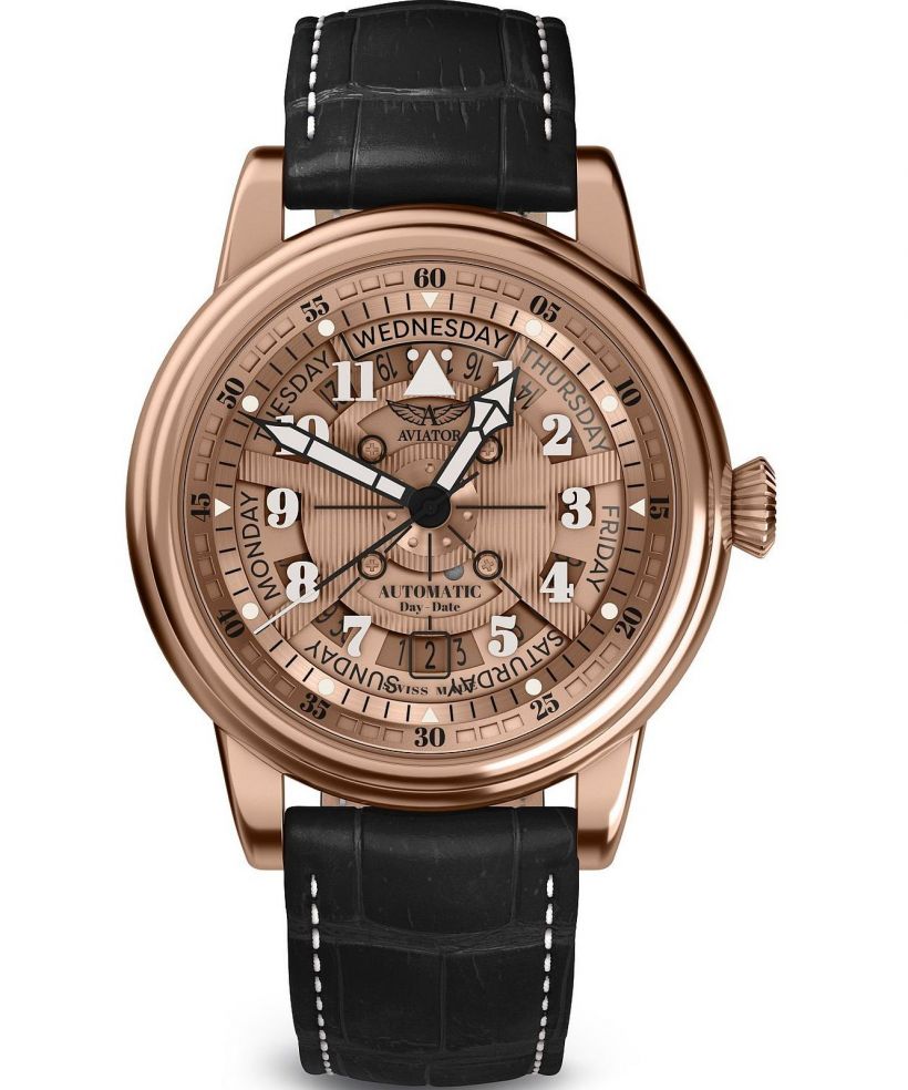 Часовник Мъжки Aviator Douglas Day-Date Meca 41