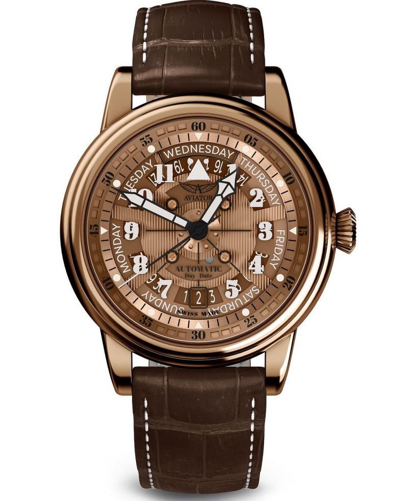 Часовник Мъжки Aviator Douglas Day-Date Meca 41