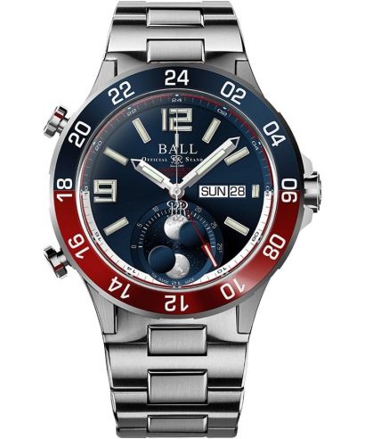 Часовник Мъжки Ball Roadmaster Marine GMT Moon Phase Limited Edition