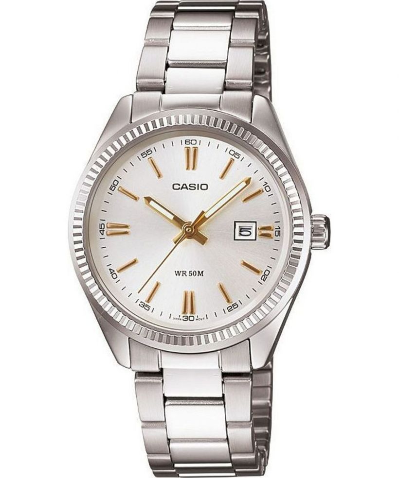 Часовник Мъжки Casio MTP бял