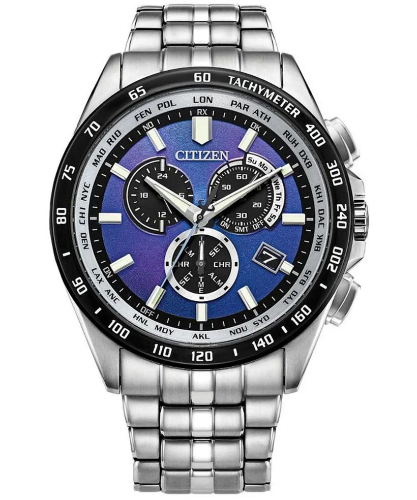 Часовник Мъжки Citizen Radio Controlled Unite With Blue Chronograph Solar Limited Edition