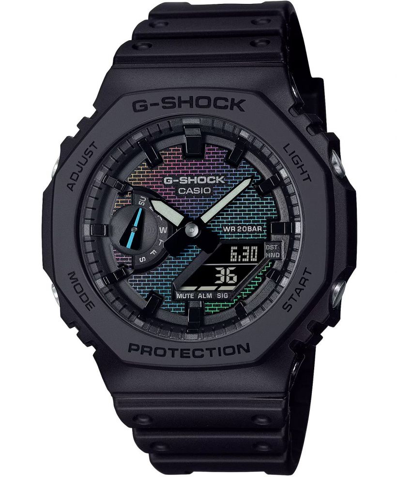 Часовник Мъжки Casio G-Shock Classic 2100 Series Rainbow Brick Wall