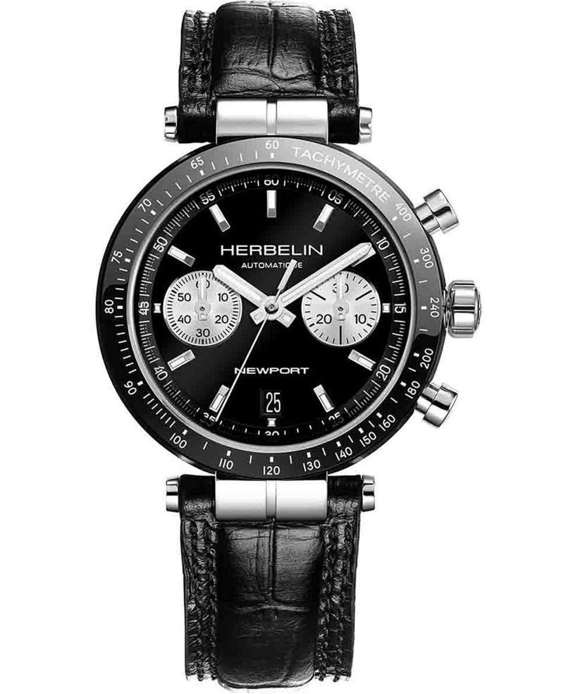 Часовник Мъжки Herbelin Newport Heritage BI-COMPAX Reverse Panda Automatic Chronograph