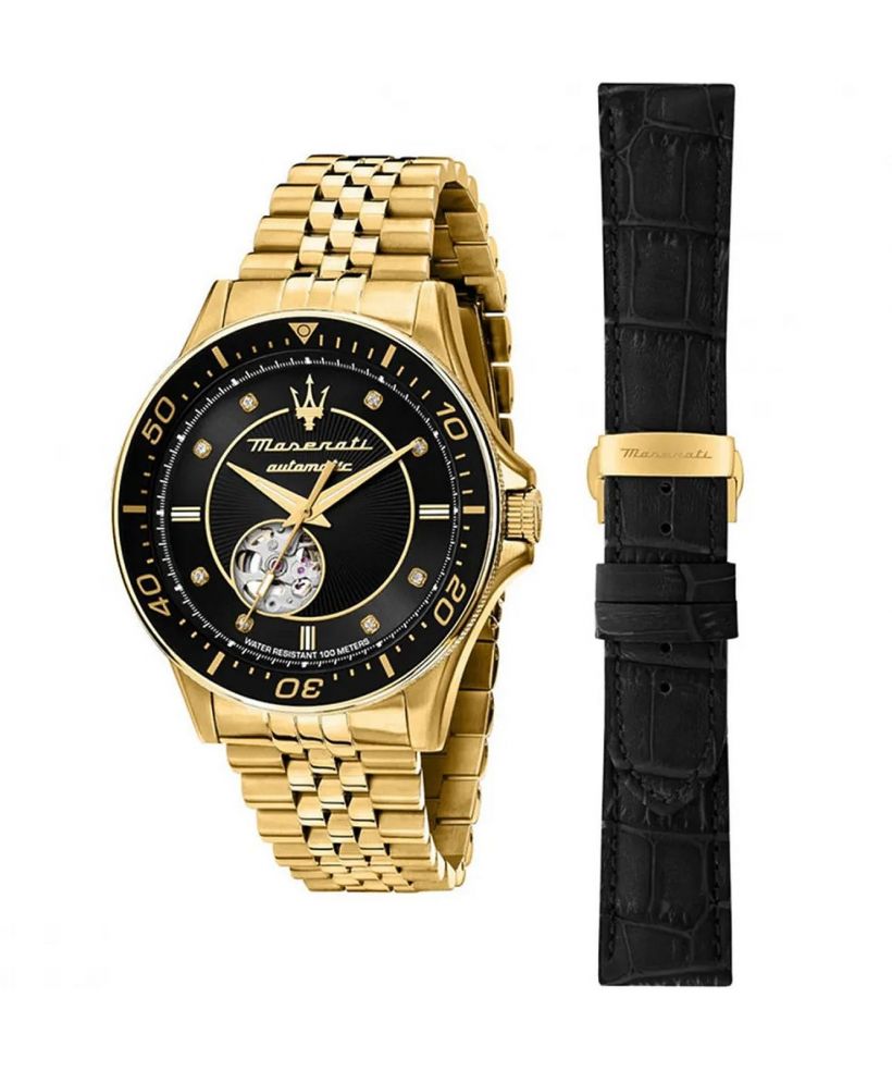 Часовник Мъжки Maserati Sfida Open Heart Automatic SET