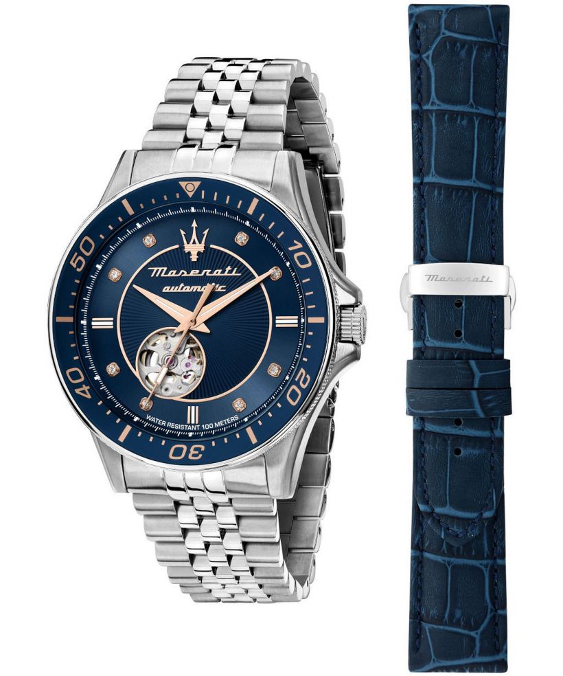 Часовник Мъжки Maserati Sfida Open Heart Automatic SET