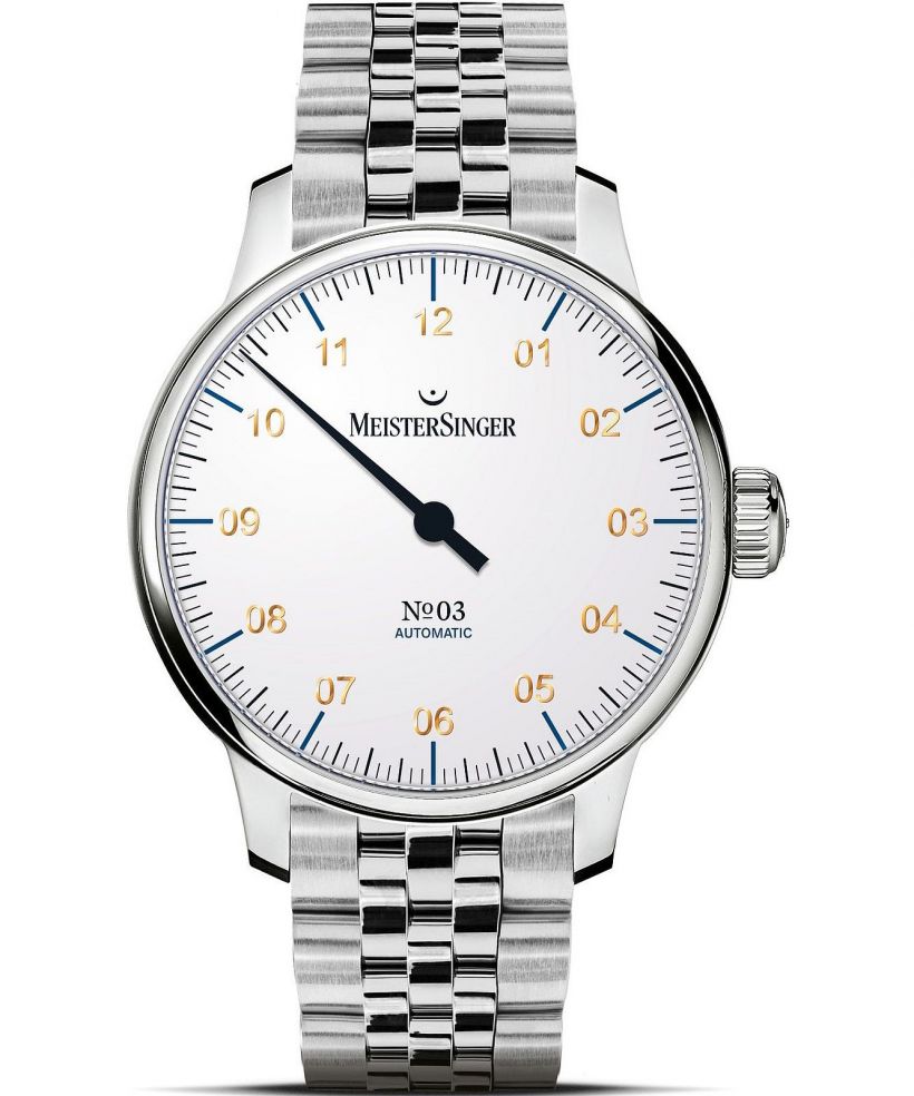 Часовник Мъжки Meistersinger N°03 White Automatic