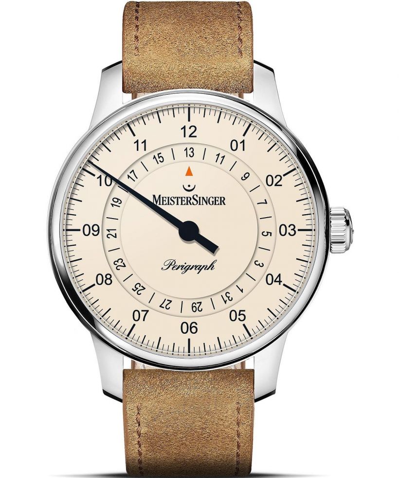 Часовник Мъжки Meistersinger Perigraph - 38mm Ivory