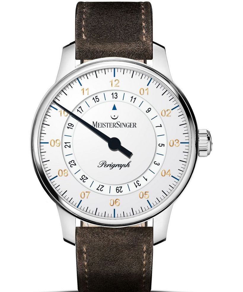 Часовник Мъжки Meistersinger Perigraph - 38mm White