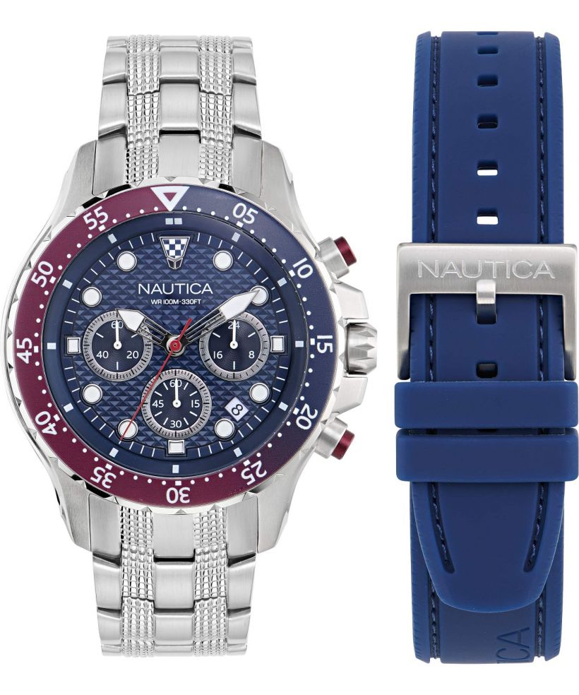Часовник Мъжки Nautica Sporty Chronograph SET