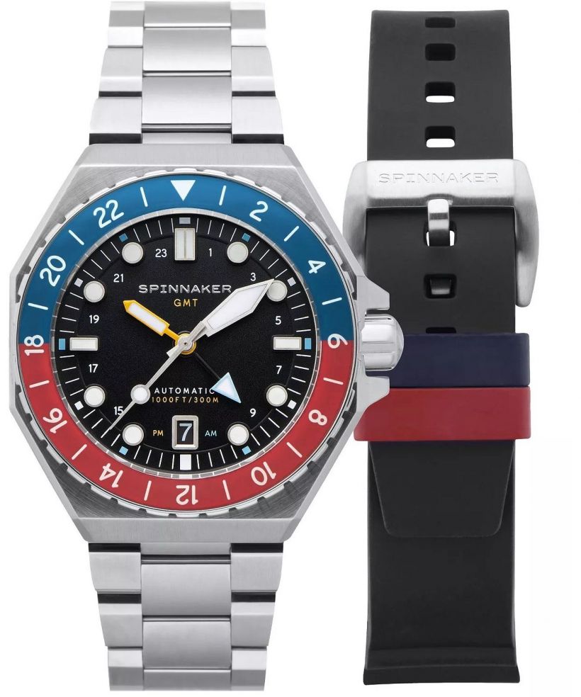 Часовник Мъжки Spinnaker Dumas GMT Automatic Cobalt Crimson Limited Edition
