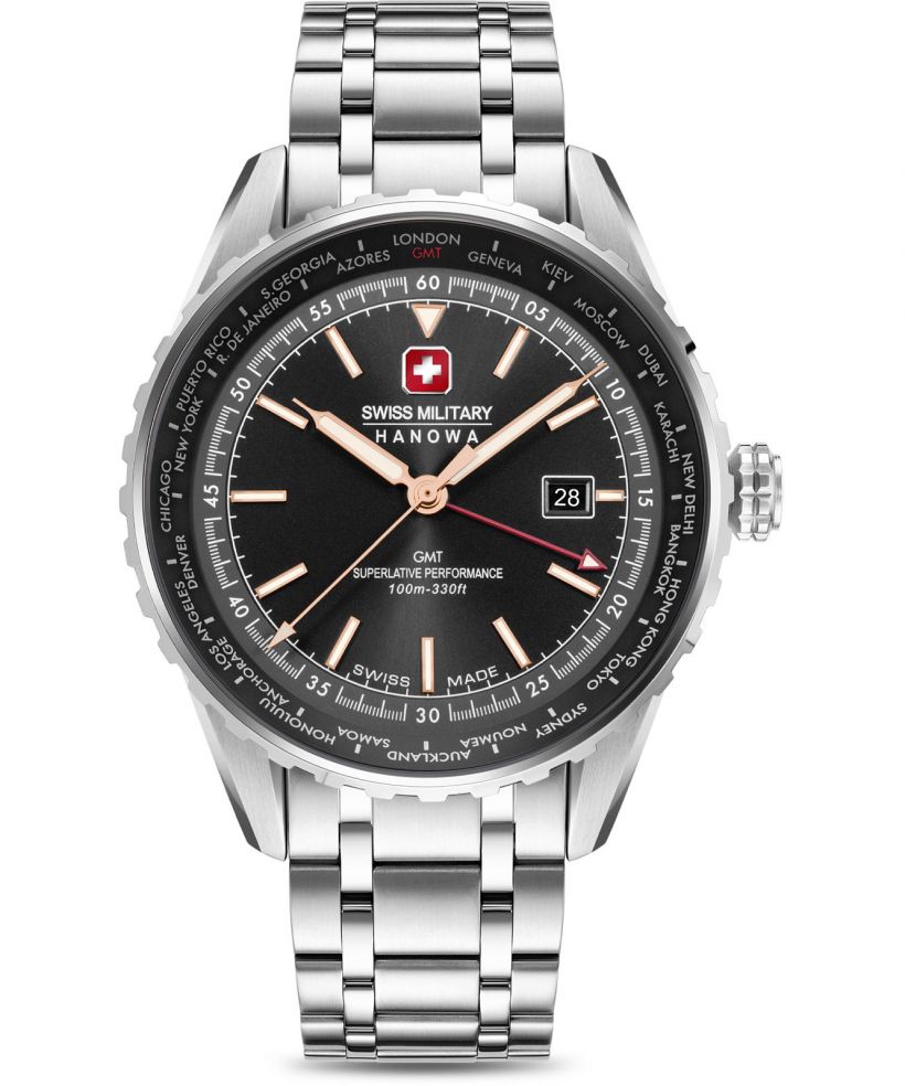 Часовник Мъжки Swiss Military Hanowa Afterburn GMT