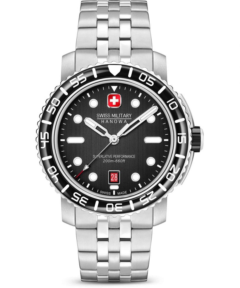 Часовник Мъжки Swiss Military Hanowa Black Marlin