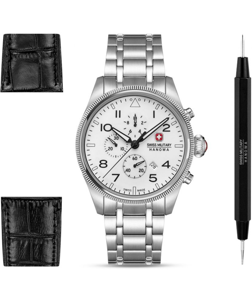 Часовник Мъжки Swiss Military Hanowa Thunderbolt Northern Night Chronograph SET